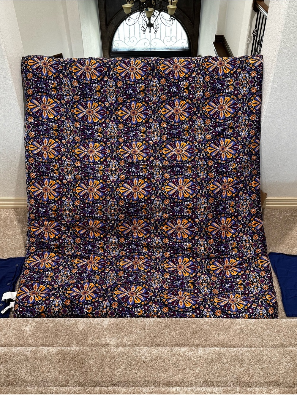 Anthology Bohemian Navy and Cream Mandala Comforter Set - Picture 7 of 10